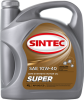 Масло моторное Sintec Super 3000 10W40, API SG/CD, 4 л 600240