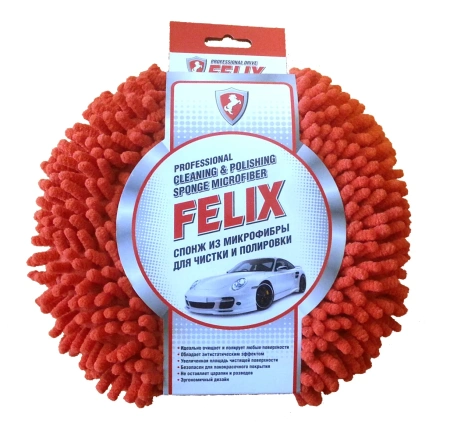 Спонж из микрофибры для чистки авто FELIX