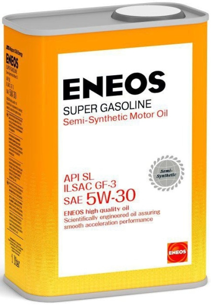 Масло моторное Eneos Super Gasoline SL 5W30, API SL, ILSAC GF-3, 1 л OIL1358