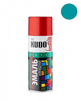 Краска бирюзовая алкидная KUDO 520мл KU1020