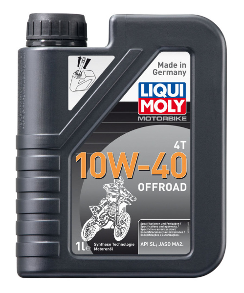 Масло моторное Liqui Moly Motorbike 4T Offroad (4Т) 10W40, 1 л 3055