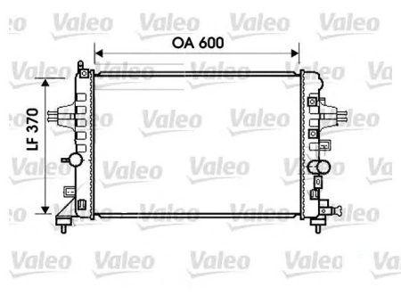 Радиатор VALEO /Opel Astra H 1.6 МКПП 04-/