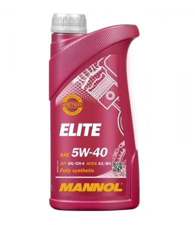 Масло моторное Mannol Elite 5W40, API SN/CH-4, ACEA A3/B4, 1 л